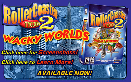  RollerCoaster Tycoon 2: Wacky Worlds Expansion Pack - PC :  Video Games